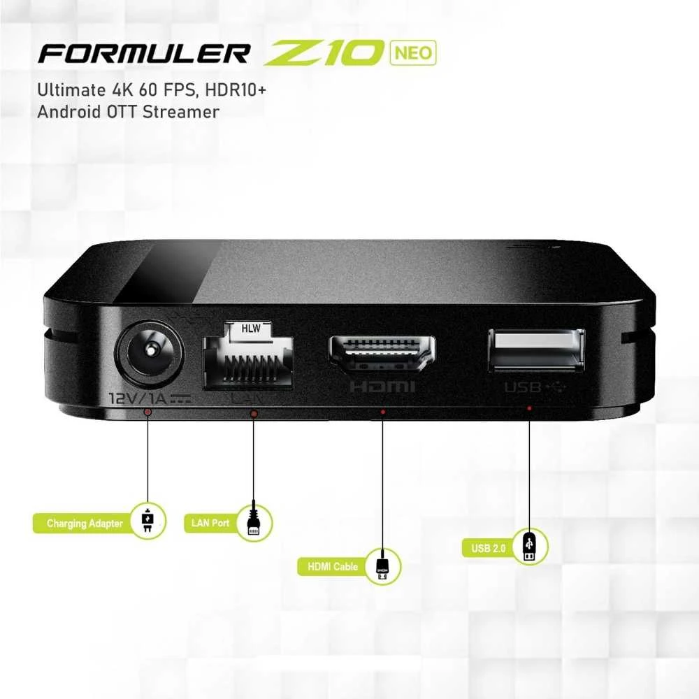 Formuler Z10 NEO 4K Android 10 OTT IPTV imtuvas