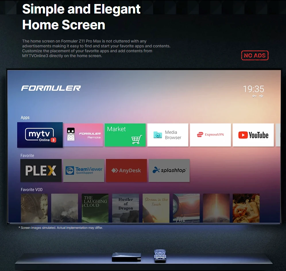 Vaizdo grotuvas Formuler Z11 Pro Max BT1 Edition 4K Android OTT Media Streamer / Player - medijos imtuvas - IPTV priedėlis