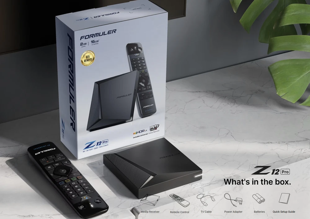 Formuler Z12 Pro 4K Android 12 TV Priedėlis IPTV imtuvas