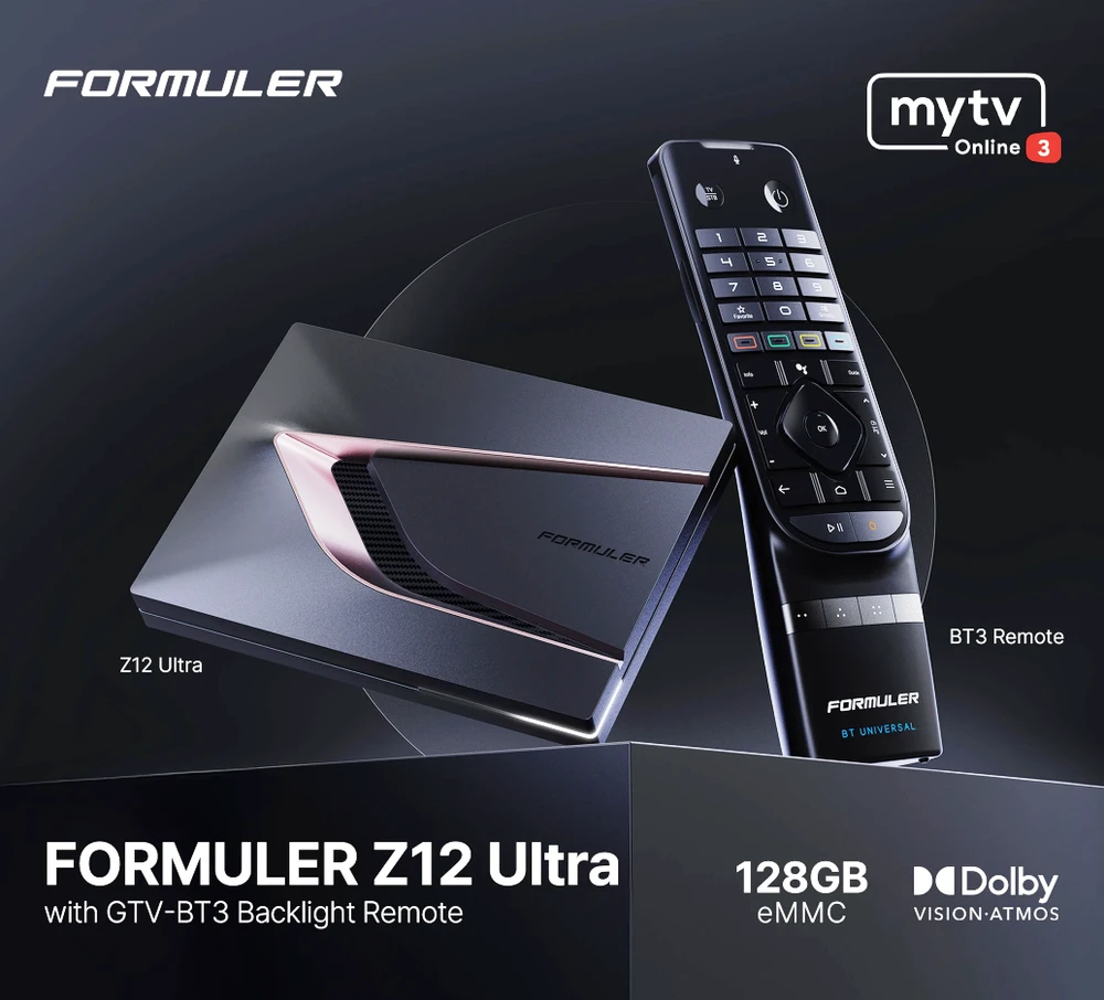 Formuler Z12 Ultra BT3 Edition 4K Android 12 TV Priedėlis IPTV imtuvas