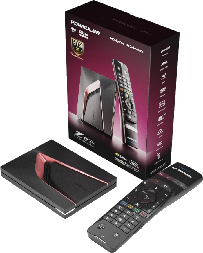 Formuler Z12 Ultra BT3 Edition 4K Android 12 TV Priedėlis IPTV imtuvas
