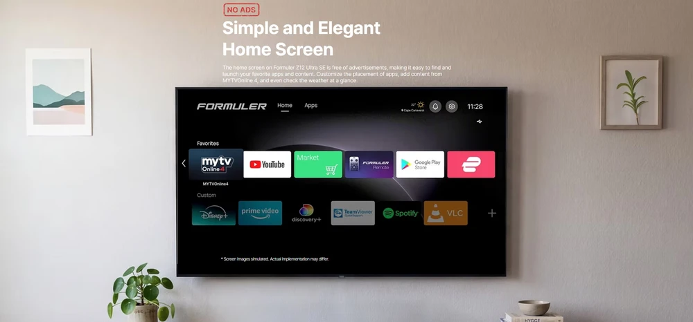 Formuler Z12 Ultra SE 4K Android 12 TV Priedėlis IPTV imtuvas