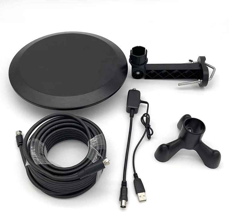 Kambarinė /Lauko TV antena HD-119 su stiprintuvu, DVB-T2, vidaus/lauko, 10 m