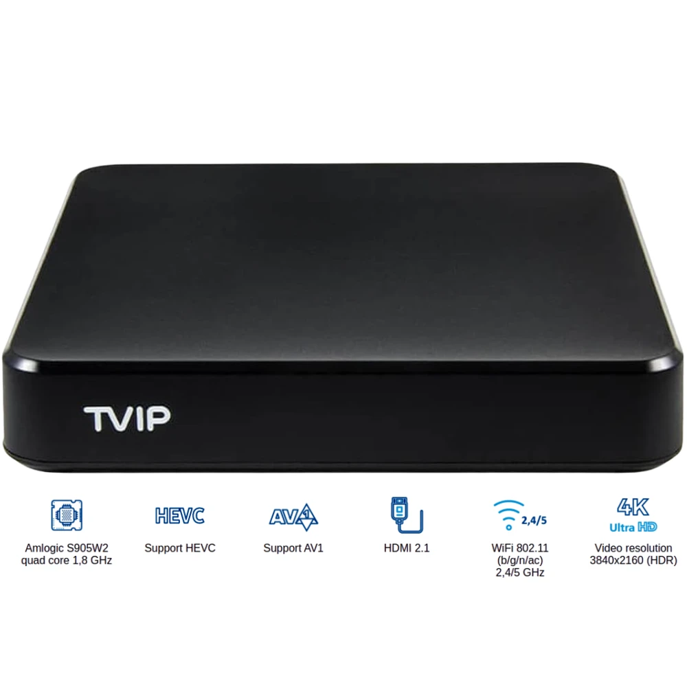 TVIP S-Box v.706 BTV Voice 4K UHD Android 11 IPTV imtuvas