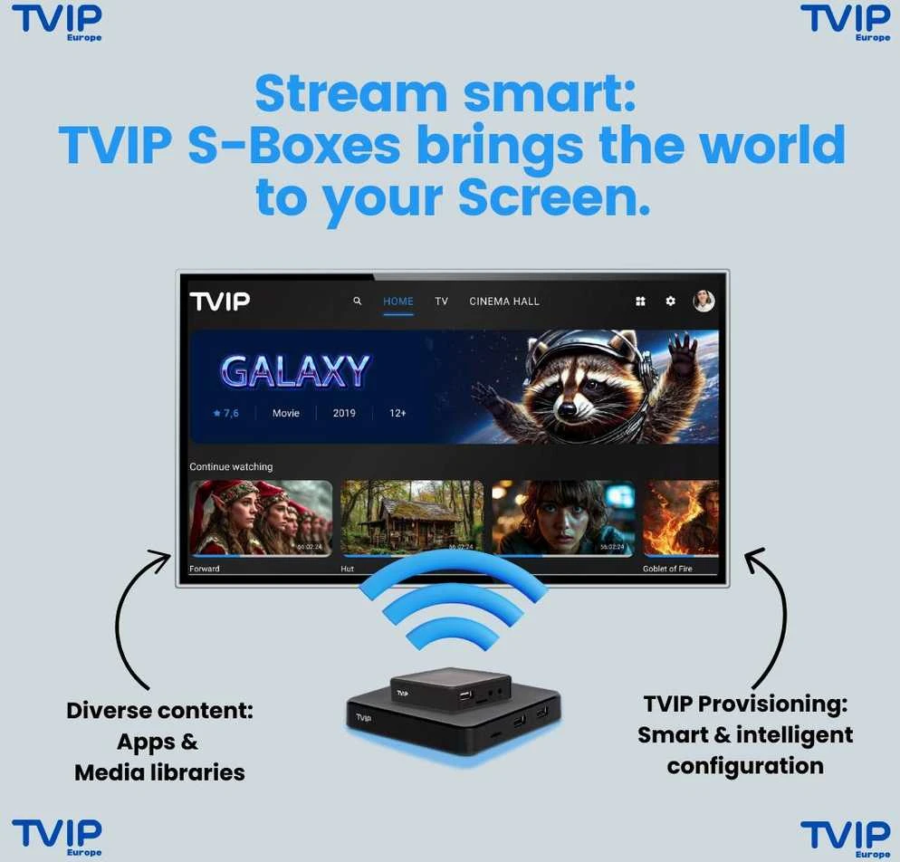TVIP S-Box v.706 BTV Voice 4K UHD Android 11 IPTV imtuvas