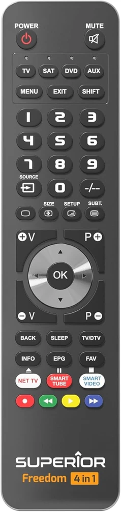 Universalus Programuojamas nuotolinio valdymo pultelis Superior Freedom USB 4in1
