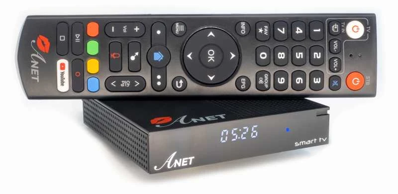 Vaizdo grotuvas uCLan Anet Android 11.0 TV Smart Tv Box su Bluetooth pulteliu