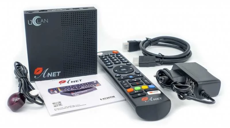 Vaizdo grotuvas uCLan Anet Android 11.0 TV Smart Tv Box su Bluetooth pulteliu