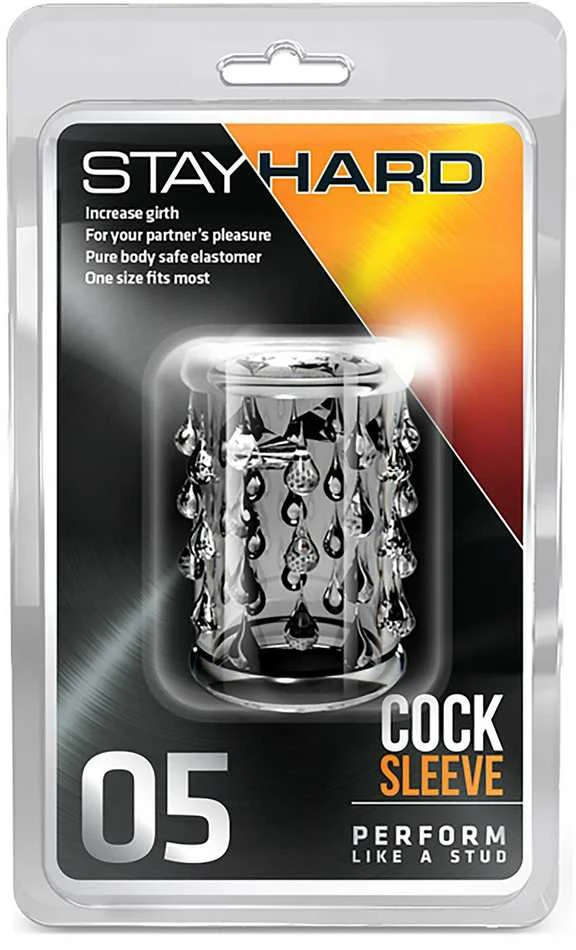 Blush Skaistalai STAY HARD COCK SLEEVE 05 CLEAR