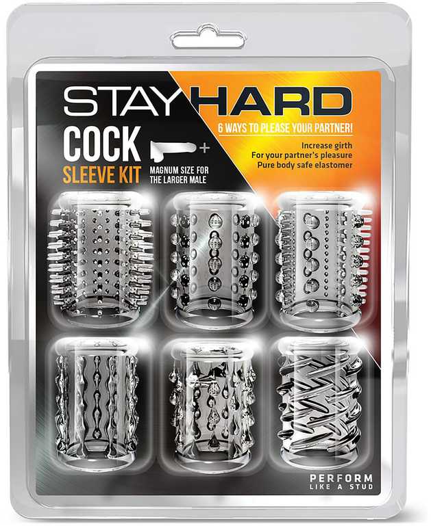 Blush STAY HARD COCK SLEEVE KIT CLEAR