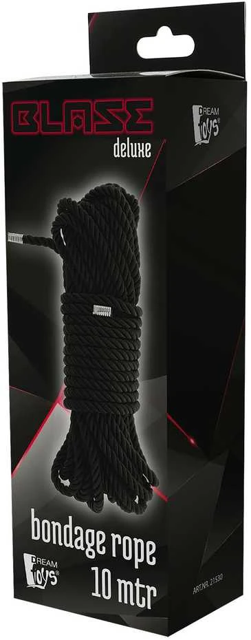 Blaze Deluxe 10m juoda virvė pakuotėje
