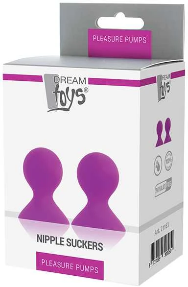 Dream Toys Pleasure Pumps Nipple Suckers spenelių pompa Rožinė 2vnt..