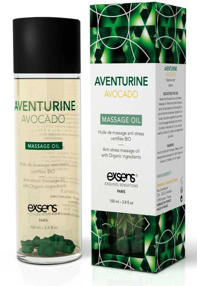Exsens NATURALNY OLEJEK DO MASAŻU DLA PAR Z OLEJEM Z AVOCADO DO RELAKSU 100ML