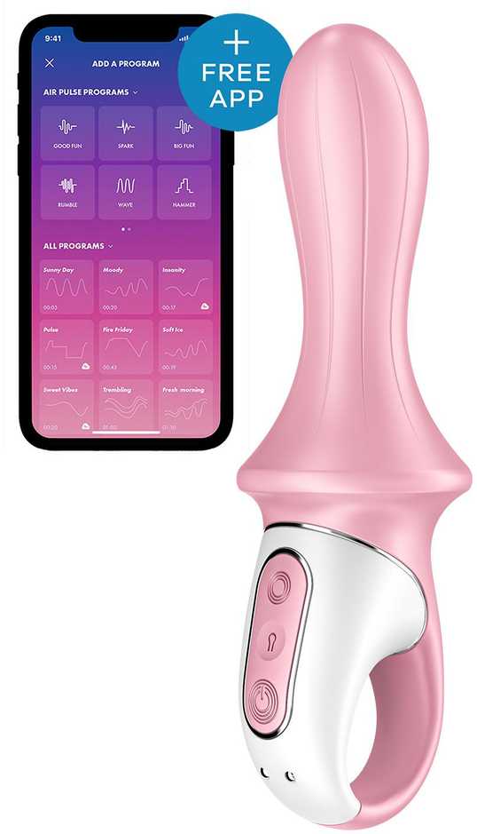 Satisfyer Air Pump Booty 5+ Rosa siurblio vibratorius