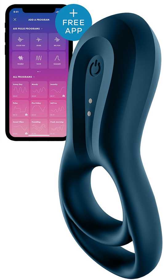 „Satisfyer Epic Duo Ring“ – dvigubas vibruojantis varpos žiedas