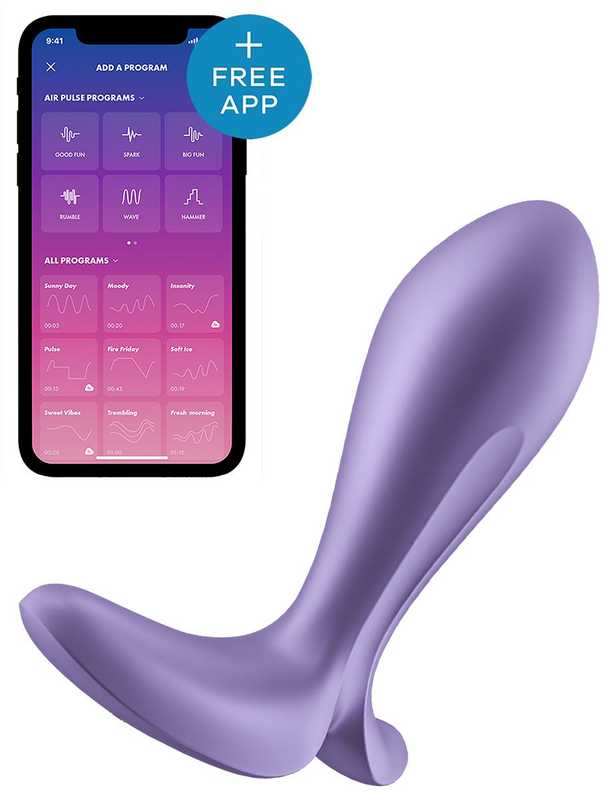 Satisfyer Intensity Plug Analinis vibratorius Purpurinė