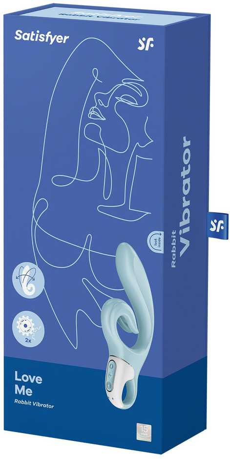 Satisfyer Love Me bunny vibratorius Mėlyna