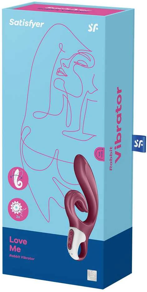 Satisfyer Love Me bunny vibratorius Raudonas
