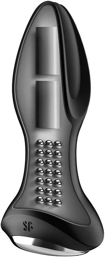 Satisfyer Rotator Plug 2+ analinis kištukas Juodas