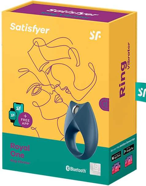 SATISFYER _ Royal Vieno vibracijos žiedas vyrams