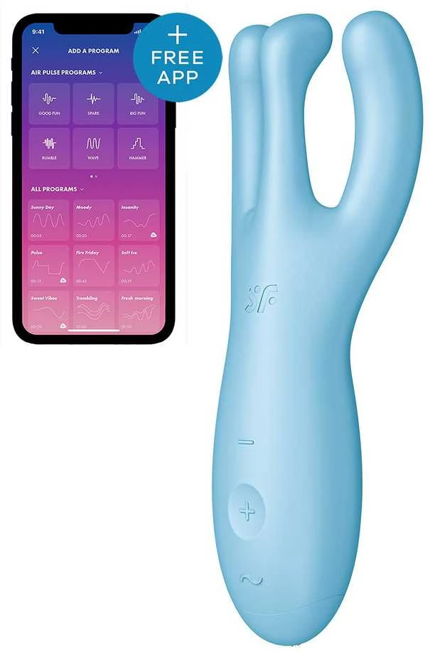 Satisfyer Threesome 4 wibrator Mėlyna