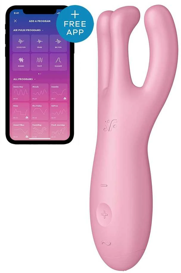 Satisfyer Threesome 4 wibrator Rožinė