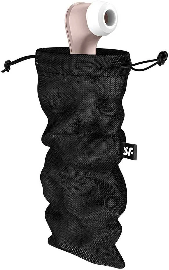 Satisfyer Treasure Bag - krepšys L Juodas dalykėliams susidėti