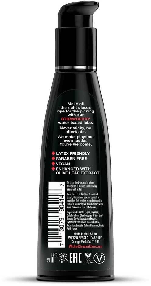 Wicked Sensual Care WICKED AQUA TRAWBERRY SKATINIO LUBRIKANTAS 120ml