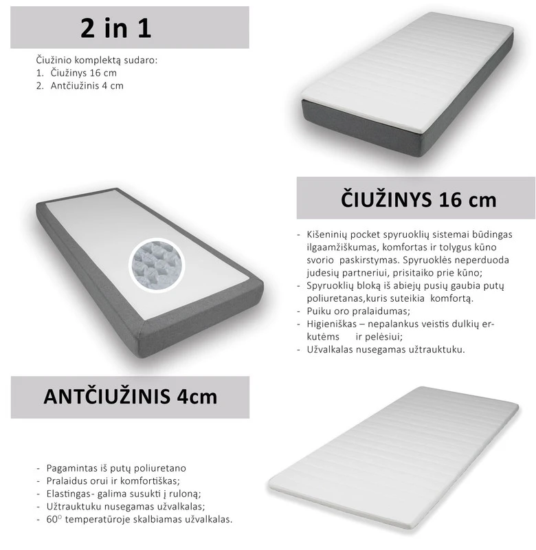 Lovos Porto komplektas 180x200 cm aprašymas - Prekės nuotrauka