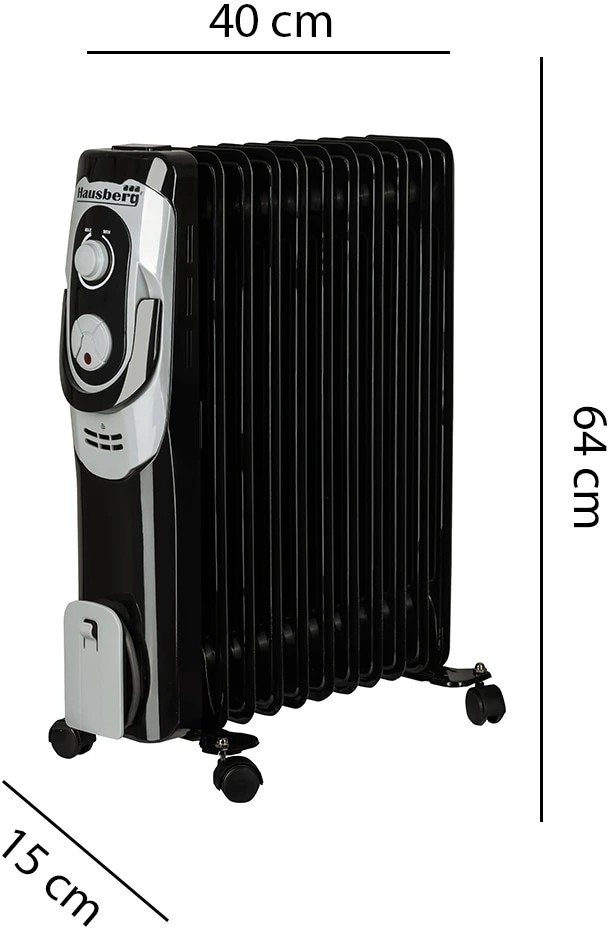 Tepalinis radiatorius Hausberg HB-8920NG, 2500 W