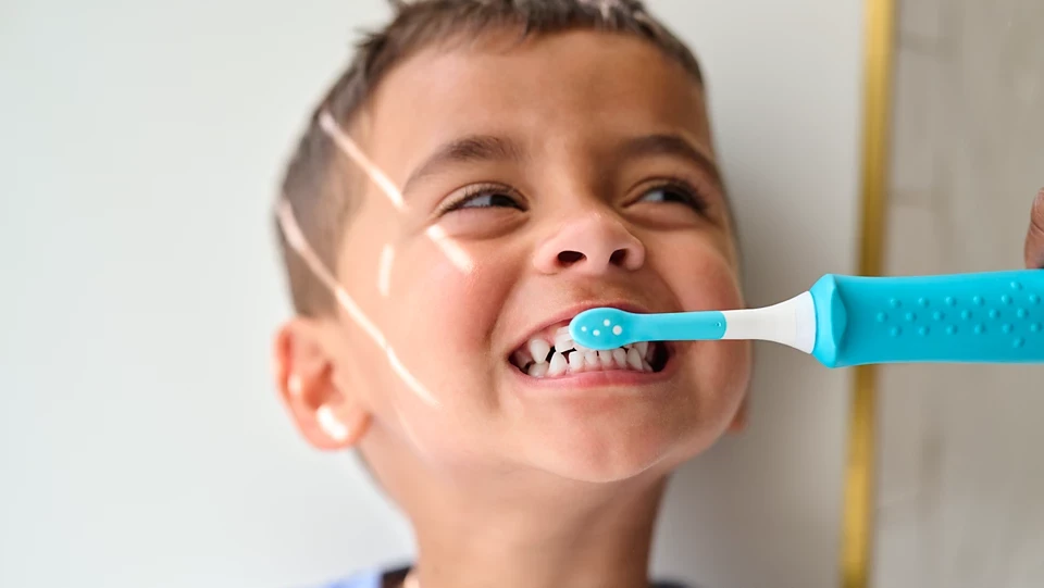 Philips Sonicare For Kids šepetėlis naudojimo metu