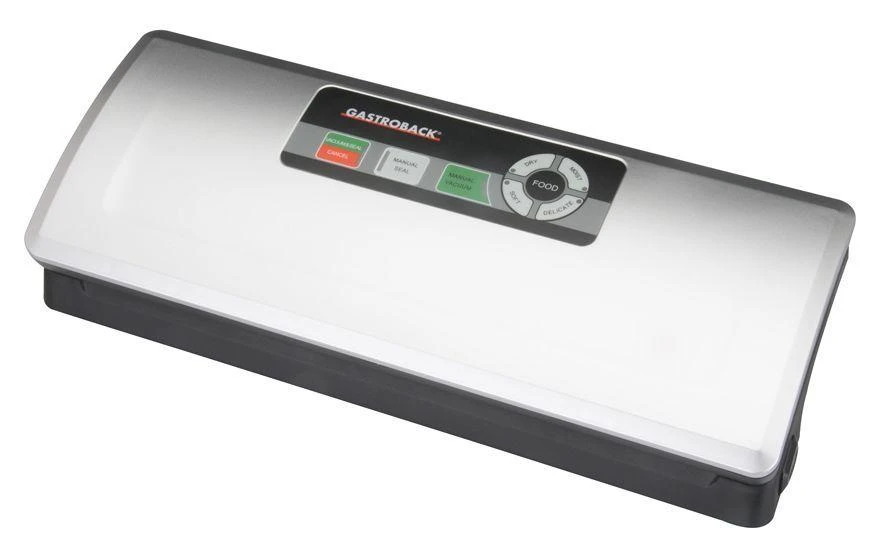 Vakuumatorius Gastroback Design Vacuum Sealer Plus, Juodas/sidabrinis, 10 maišelių