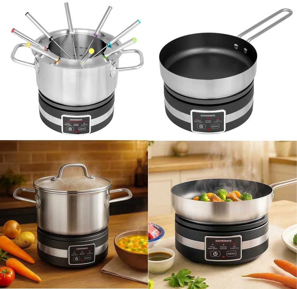 GASTROBACK 42568 Fondue MultiCook 4-in-1 ir viryklė