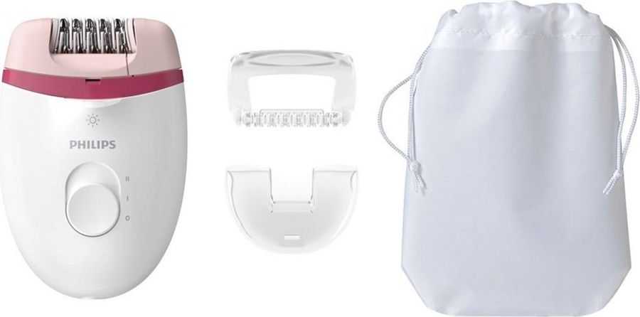 Philips Satinelle Essential Kompaktiškas laidinis epiliatorius BRE255/00