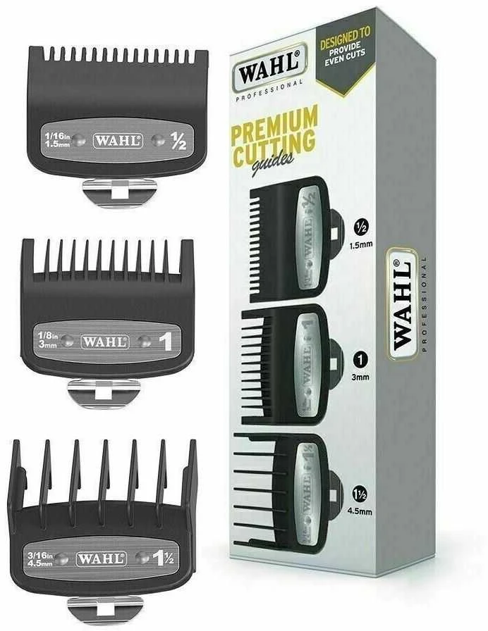 Wahl Clipper Corporation Papildomų šukų rinkinys Wahl Professional 3 Pack Premium Attachement Combs 03354-5001, 3 vnt. šukų, #0.5, #1, #1.5
