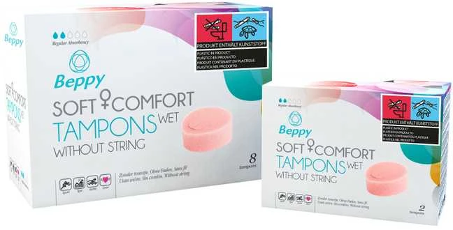 Tamponinis-BEPPY SOFT & COMFORT TAMPON WET 2Vnt