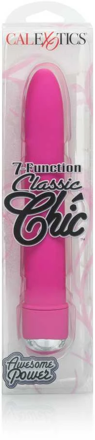 Calexotics Wibrator-CLASSIC CHIC 7F. MASAŽUOTIS Rožinis 15X3