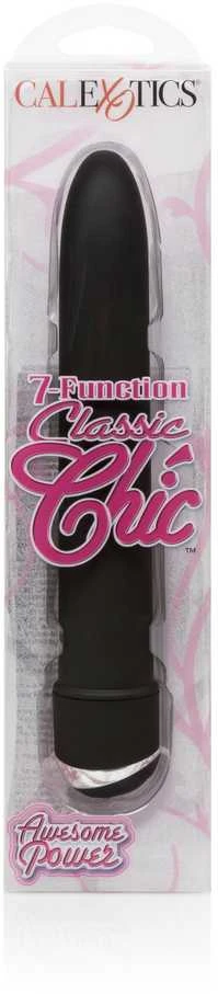 Calexotics Wibrator-CLASSIC CHIC 7F. MASAŽUOTIS BLK 15X3