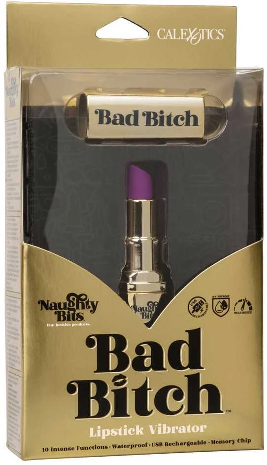 „Calexotics Bad Bitch“ lūpų dažų vibratorius, auksinis