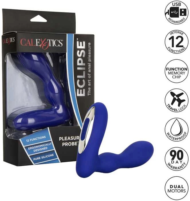 Calexotics Plug/vibr-WIRELESS PEASURE PROBE Mėlynas