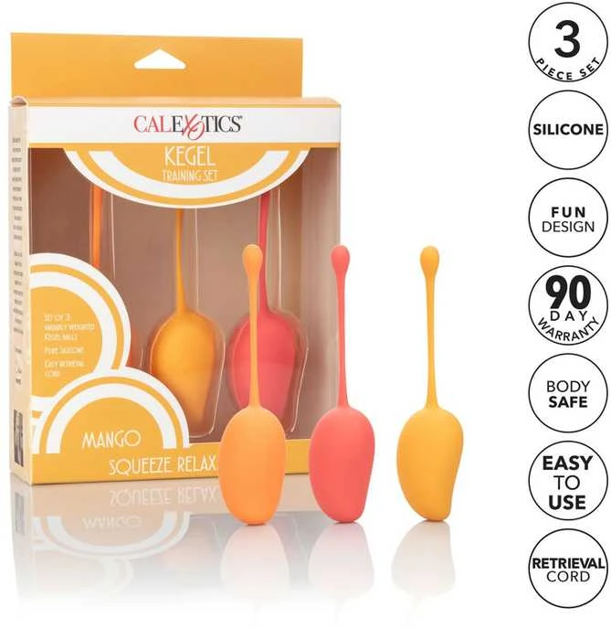 Calexotics Kulki-Kegel treniruočių rinkinys Mango
