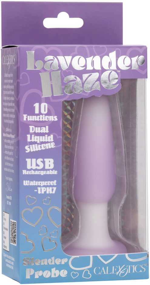 Lavender Haze siauras vibratorius pakuotėje