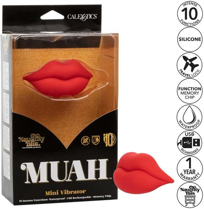 Calexotics Muah Mini Vibrator Raudona