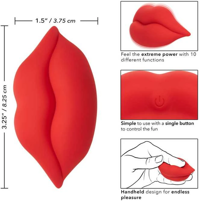 Calexotics Muah Mini Vibrator Raudona