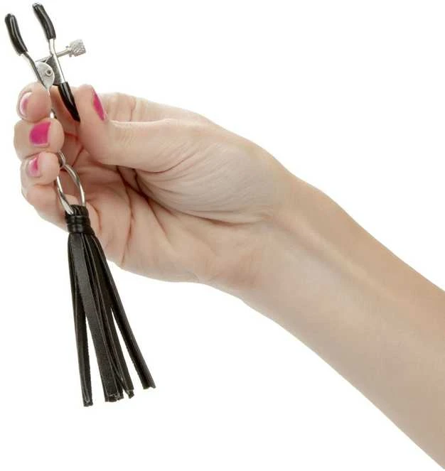 Calexotics dekoratyviniai reguliuojami spenelių gnybtai BDSM rišimas