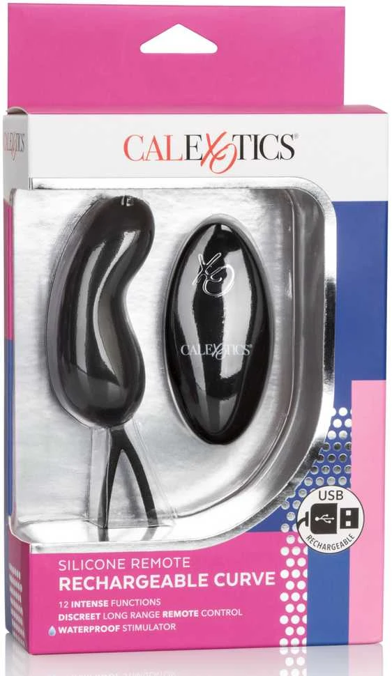 Calexotics Jajko/wibr-REMOTE RECHARGEABLE CURVE Juodas