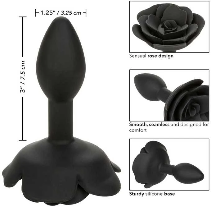 Calexotics Small Rose Anal Plug Juodas
