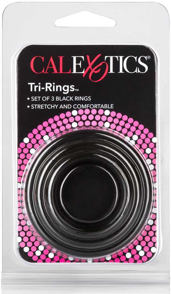 Calexotics Pierścień-TRI-RINGS Juodas