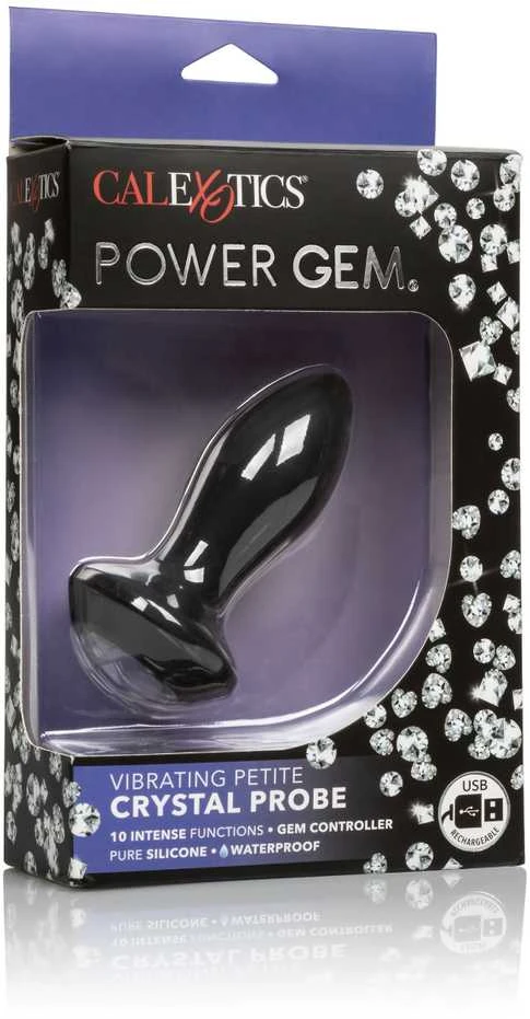 Vibruojantis analinis kištukas Power Gem pakuotėje