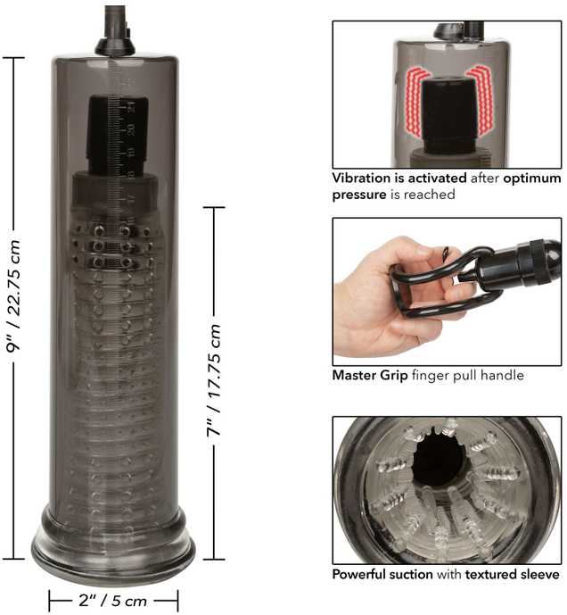 Calexotics Vibro Air Pump Juodas